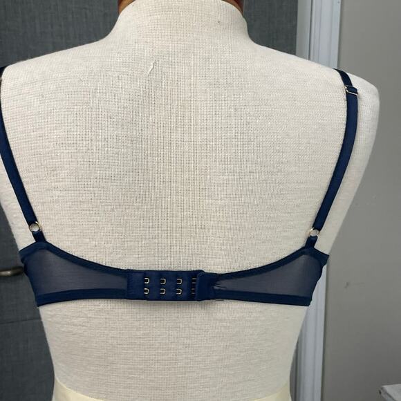 Victoria's Secret Floral Push Up Bra Size 34C Back Close Colorful - Picture 3 of 4